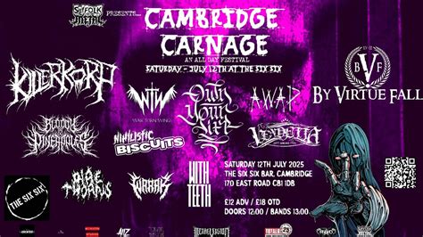 CAMBRIDGE CARNAGE FESTIVAL, The Six Six, 170 East Road, Cambridge, CB1 ...