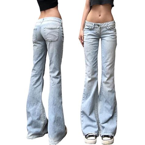 Y2K Lowrise Flared Jeans early 2000s light wash... - Depop in 2024 ...