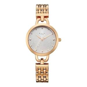 Buy Titan Raga Showstopper 4.0 Quartz Silver Round Dial Rose Gold ...