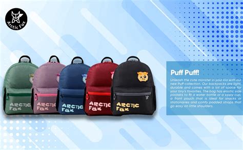 Buy Arctic Fox 14 Liters Puff Black School Backpack for Boys and Girls ...