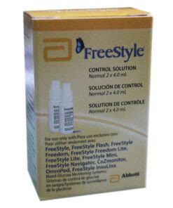 Image result for Abbott FreeStyle Control Solution