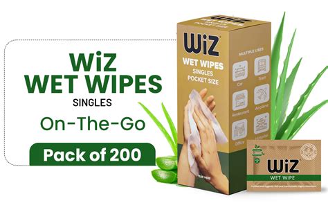 wiz LIQUID SOAP Refreshing Single Pouch Wet Face Wipes with Extra ...