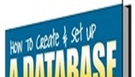 How to Set Up a Database 的图像结果