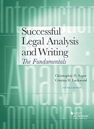Buy Successful Legal Analysis and Writing: The Fundamentals (Coursebook ...