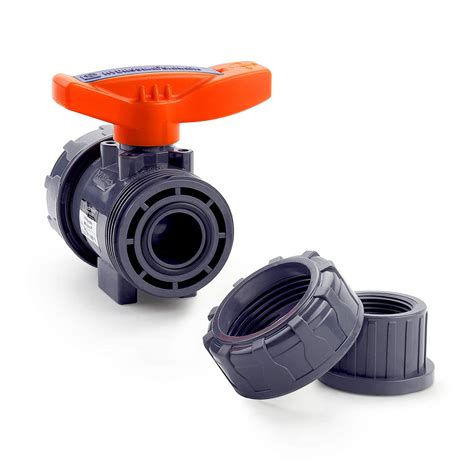 Buy HYDROSEAL Kaplan 1” PVC True Union Ball Valve Threaded (NPT) with ...