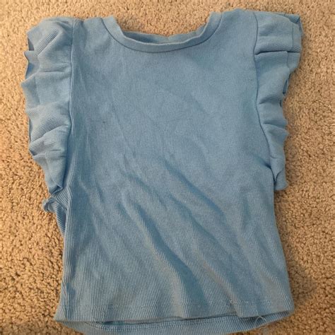 Zara Ruffle Top Smallest rip known to map under one... - Depop