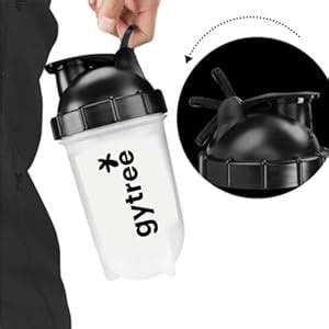 Gytree Gym Protein Shaker Compact Bottle For Protein Shakes With Whisk ...