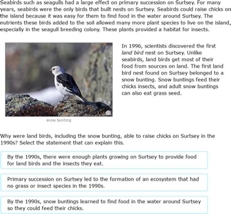 IXL | Investigate primary succession on a volcanic island | 8th grade science
