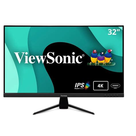 ViewSonic 32" 4K Ultra HD 60Hz LED Monitor, Black (VX3267U-4K) | Quill.com