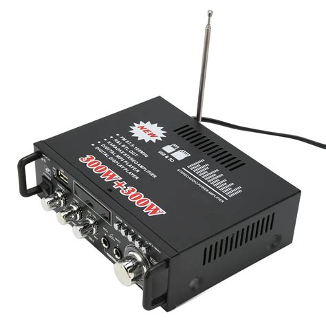 DOEK Amplifier Power Amplifier Remote Control Steady LED Display for ...