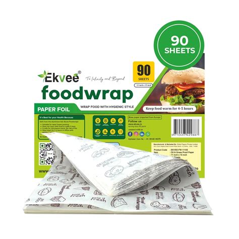 Food Wrapping Paper 90 Sheets Pack of-1 – Ekvee
