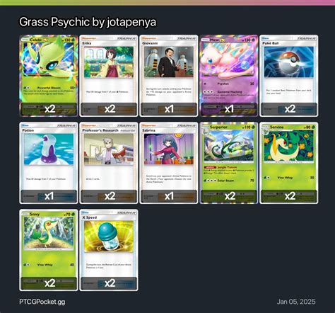 Grass Psychic by jotapenya - Pokémon TCG Pocket