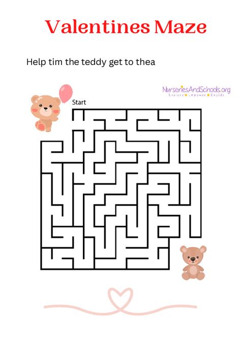 Valentines Maze - Free Worksheet | UK
