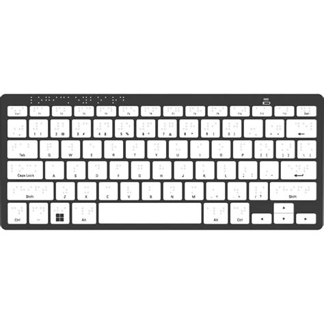 Buy in India Logickeyboard Braille Wireless Keyboard (Windows, US ...