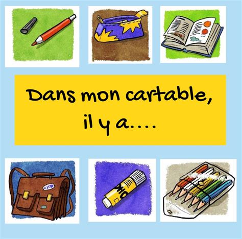 Dans mon cartable, il y a... 6th Grade Quiz | Quizizz