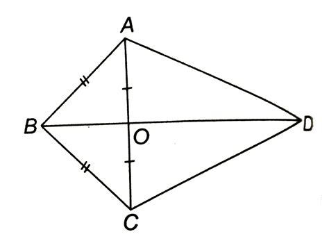 दी आकृति में, OA = OC और AB =BC है। सिद्ध कीजिए कि : (i) `angleAOB=90 ...