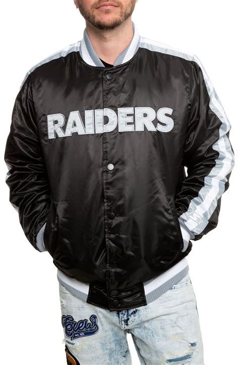 STARTER Oakland Raiders Varsity Jacket LS900061-RAD - Shiekh