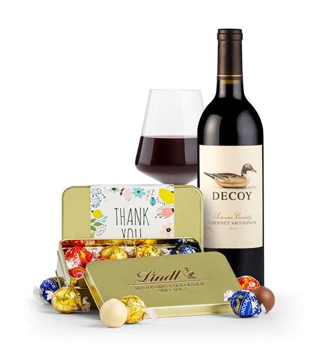 LINDOR Thank You Tin with Decoy Cabernet – GiftTree