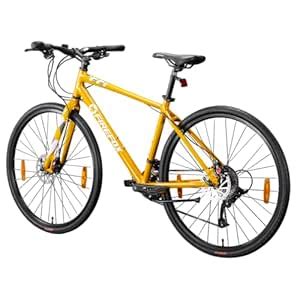 FIREFOX Volante D 700C T Hybrid Cycle/City Bike (18 Gear, Yellow ...