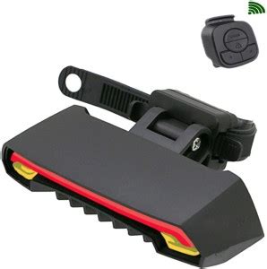 Nema Bicycle LED USB Rechargeable Remote Turn Signal Rear Tail Light ...