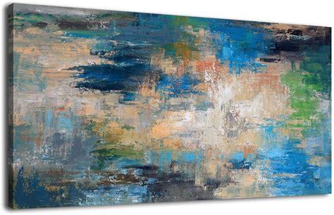 ArteWOODS Abstract Ocean Canvas Wall Art - Contemporary India | Ubuy