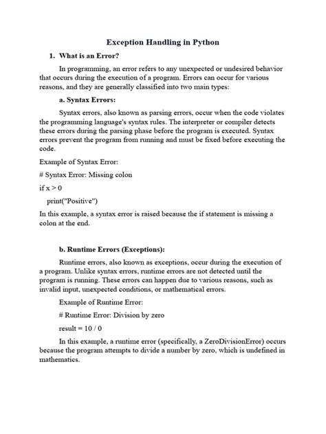 Image result for Python Exception Handling Cheat Sheet