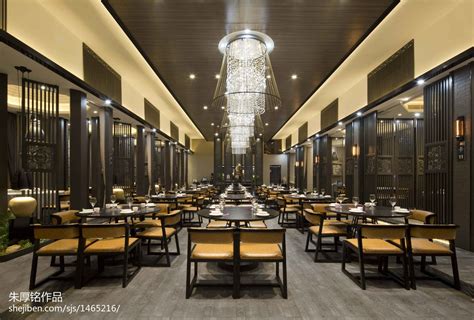 中式潮州菜餐厅休闲区装修 – 设计本装修效果图