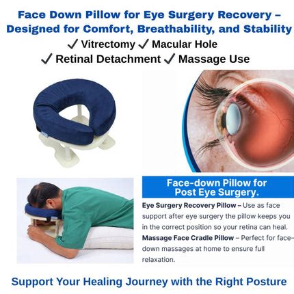 Face Down Pillow with Stand for Eye Surgery | Prone Down Pillow ...