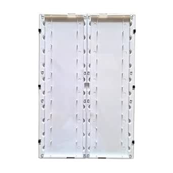 AANIJ® Plastic Microscope Slide File for 20 slides with Clear Hinged ...