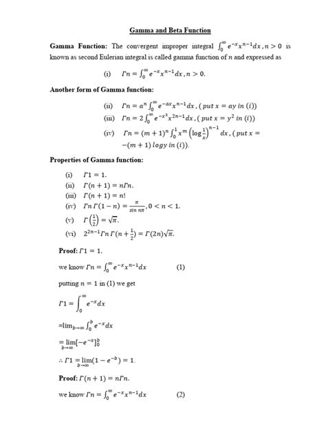 Image result for How to Find Integrals Using Gamma and Beta Functions