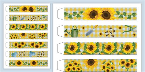 Sunflower-Themed Paper Chains (teacher made) - Twinkl