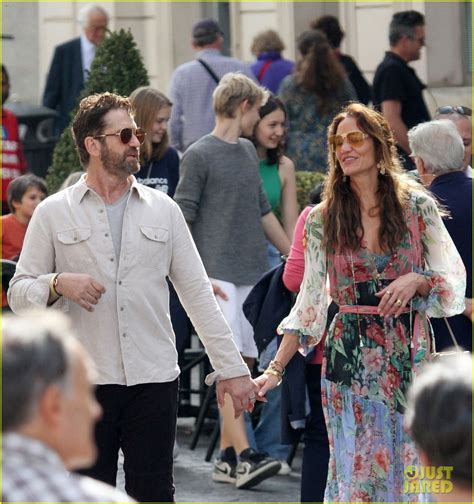 Gerard Butler & Girlfriend Morgan Brown Seen At Mass Service During ...