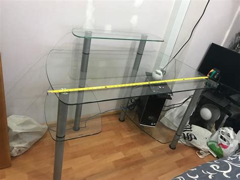Image result for Glass Computer Table