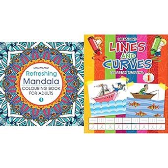 Buy Refreshing Mandala - Colouring Book for Adults Book 1 + Lines and ...