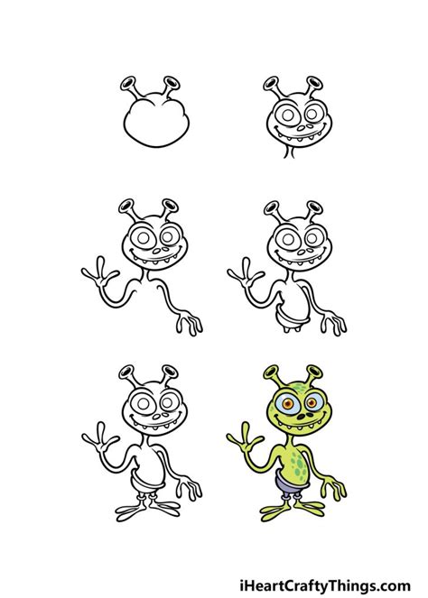 Alien Drawing for Kids 的图像结果