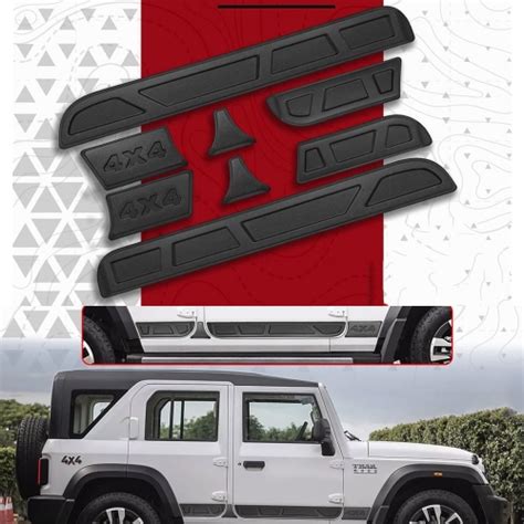 Mahindra Thar Roxx Side Cladding - 4X4 Design