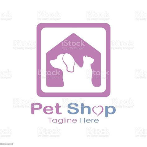 Pet Shop Logo Design Icon Illustration Template Vector With Modern Concept Stock Illustration ... - Bped Design for Logo