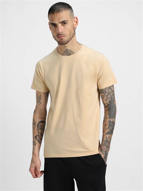 Buy Now! Veirdo Men's SwanWhite Plain T-shirt|Round Neck|Pure Cotton