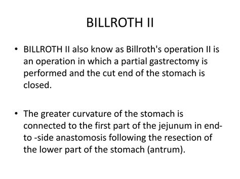BILLROTH SURGICALPROCEDURE PRESENTATION.pptx