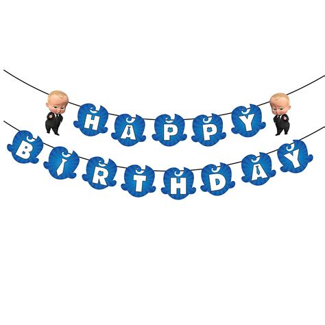 Party Propz Boss Baby Theme Happy Birthday Banner For Kids - Boss Baby ...