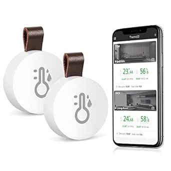 ORIA Wireless Thermometer Hygrometer, Mini Bluetooth Humidity ...
