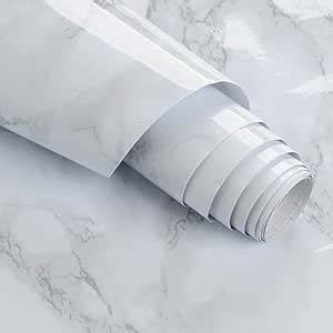 HONPIX White Marble Wallpaper for Kitchen Marble Wallpaper Waterproof ...
