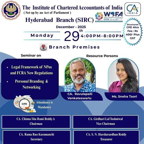 Event Details - Seminar on Legal Framework of NPos and FCRA new ...