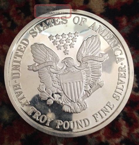 1 Half Troy Pound 2000 Walking Liberty. 999 Fine Silver Round, 6 Troy ...
