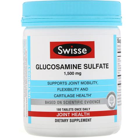 Swisse, Ultiboost, Glucosamine Sulfate, 1,500 Mg