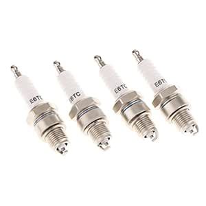 Rare 4 Pieces E6TC Spark Plugs 50cc-110cc Pit Scooter Quad Dirt Bike ...