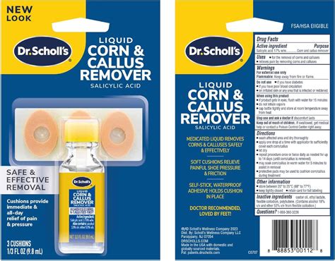 Dr. Scholl's Corn/Callus Remover Liquid, 0.33 Ounce : Amazon.com.mx ...