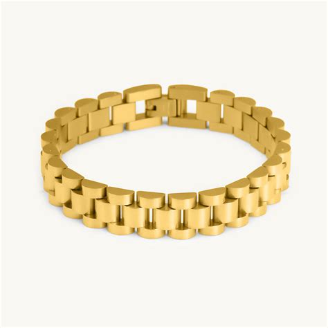 Shop Bold & Classic Link Gold Bracelet for Men - PALMONAS