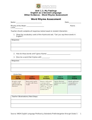 1.3 Other Evidence - Word Rhyme Assessment.docx - IntraEdu Doc Template ...