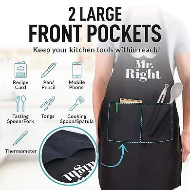 Zulay Kitchen Funny Aprons for Men, Women & Couples